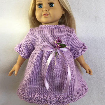 Choose-A-Skirt Easter Dresses, Knitting Patterns for 18 inch Dolls - Immediate Download - PDF - Fits American Girl Dolls