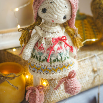 Knitting Toy Clothes Pattern - Baby Summer for 10in/25cm toys