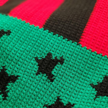 African-American Flag Throw Blanket Crochet Pattern