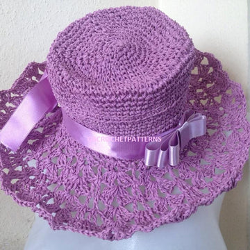Orchid summer hat mom and me