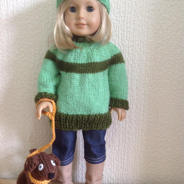 Dolls dress and puppy dog