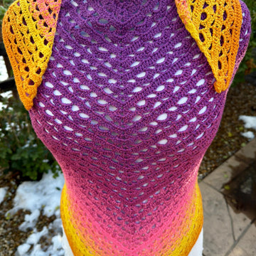 Crochet Pattern: Fry and Leela Shawl