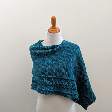 Braided Cable Wrap or Poncho