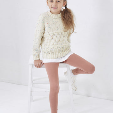 Cardigan and Sweater in King Cole Big Value Tweed DK - 5705 - Downloadable PDF