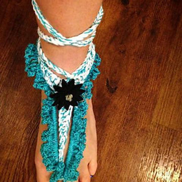 Worsted Weight Chevron Barefoot Thong
