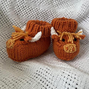Highland Cow baby boots
