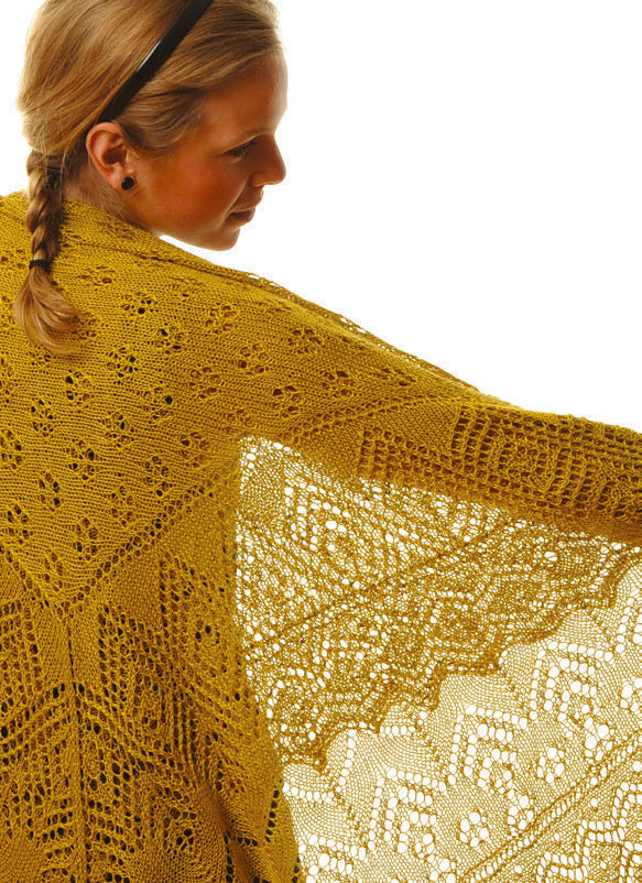 Cypress Shawl in BC Garn Jaipur Fino - K3065BC J - Downloadable PDF