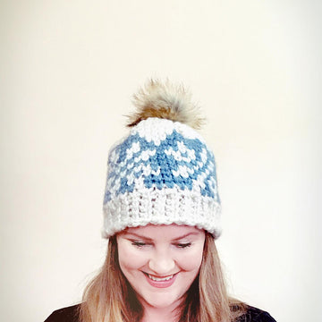 Ice Crystals Chunky Beanie