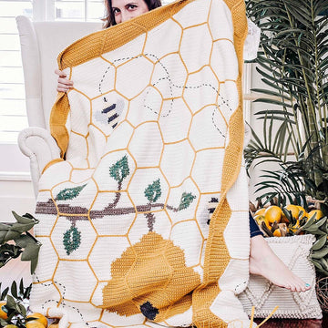 Buzzing Beehive Blanket