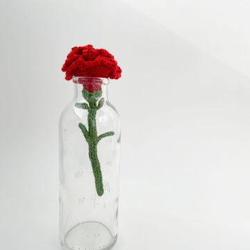 Knit Carnation Flower Pattern