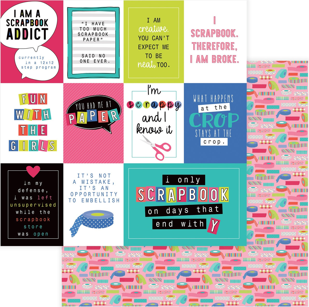 Photoplay Paper You Had Me At Paper Double-Sided Cardstock 12"X12" - Scrapbook Addict