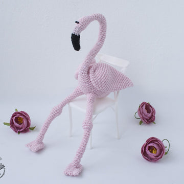 Small pink flamingo