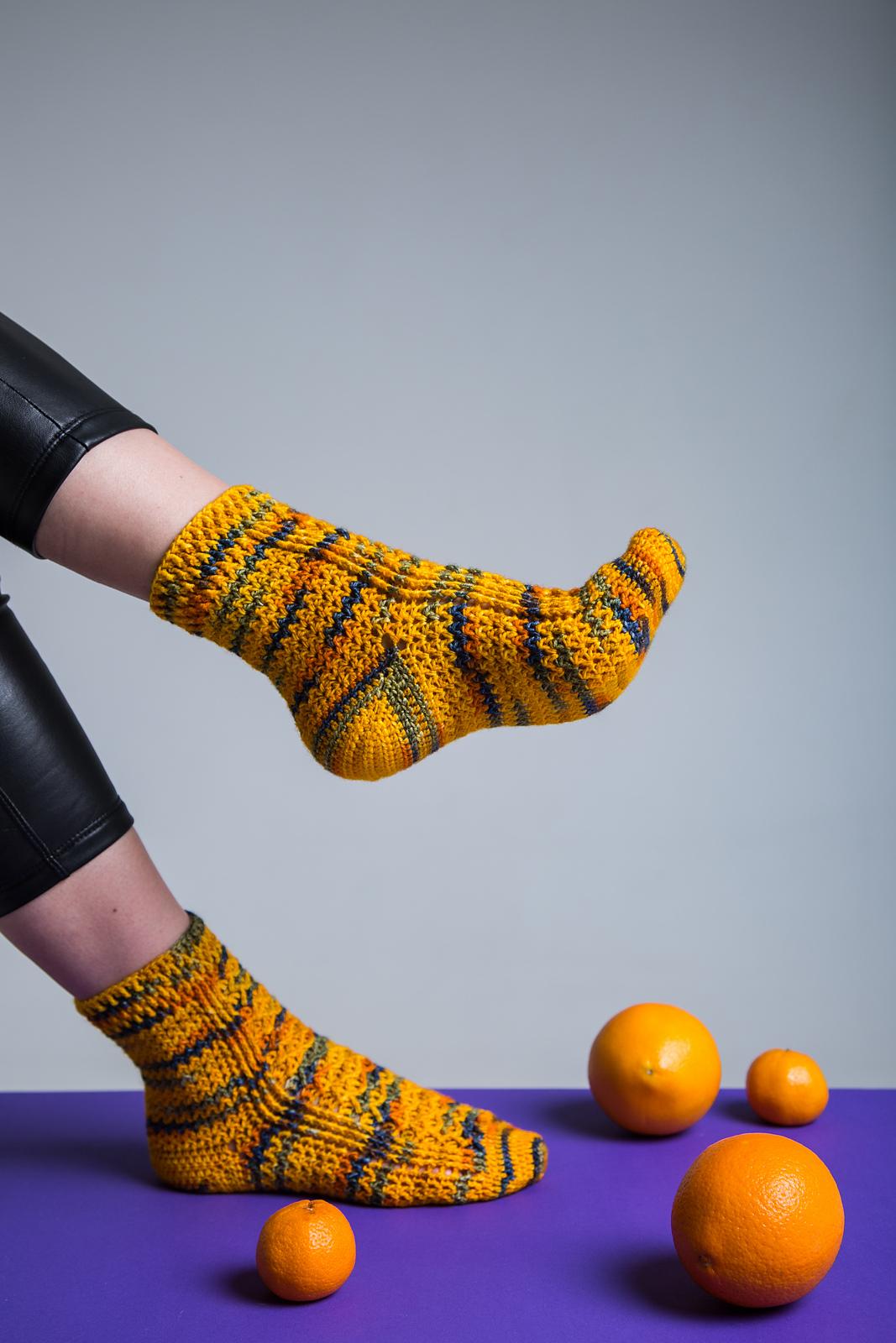 Happy feet crochet socks
