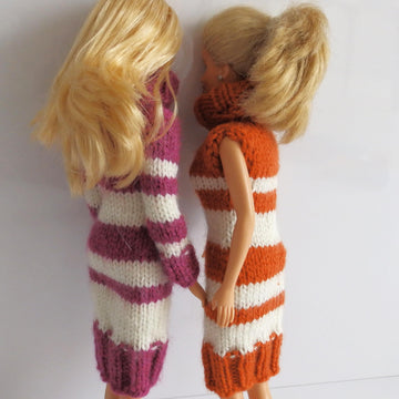 Color Lines Barbie Dress