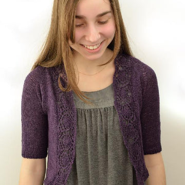 Medallion-edged shrug