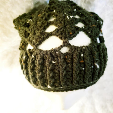 Lacy Fans Slouchy Hat