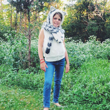 Tilly the Tabby Cat Hooded Scarf