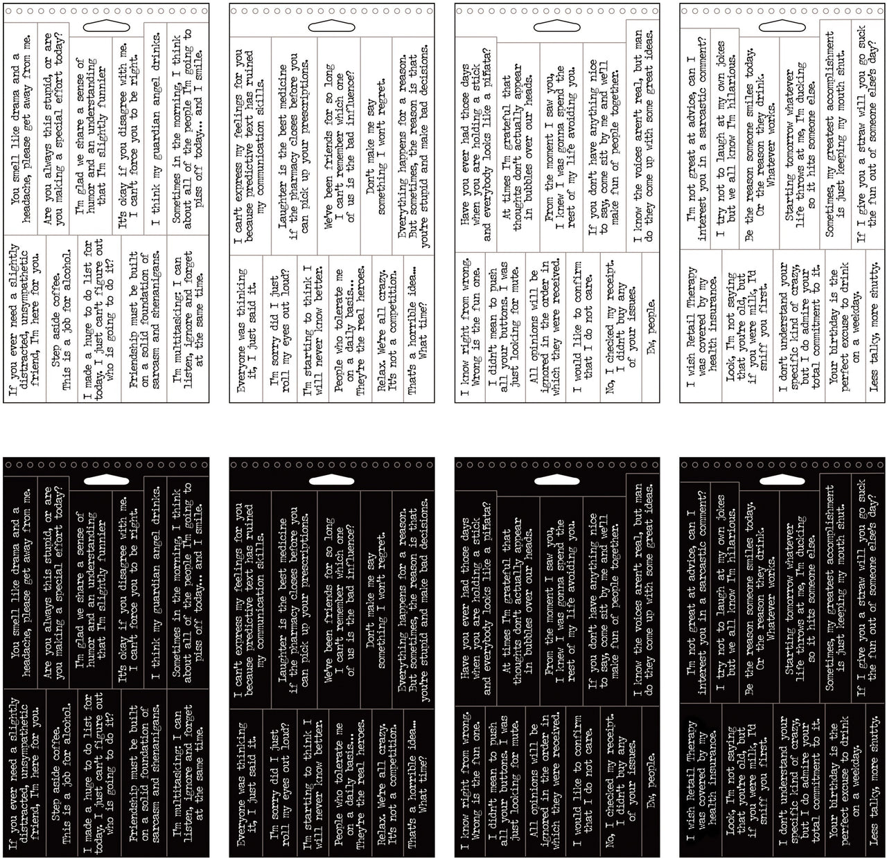 Advantus Idea-Ology Big Talk Stickers Tablet - Snarky
