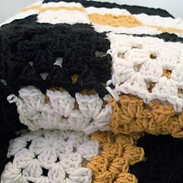 Double Irish Chain Granny Square Blanket