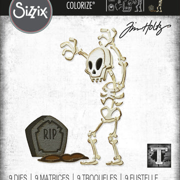 Sizzix Thinlits Die Set 9PK - Mr. Bones, Colorize