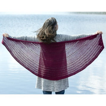 716 Sequoyah Shawl - Knitting Pattern for Women in Valley Yarns Charlemont