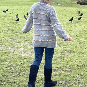 Colourful Braids Sweater