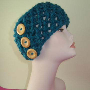 Super Chunky Simple Lace 3 Button Headband