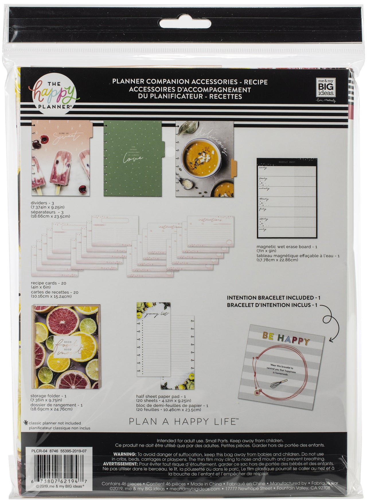 Happy Planner Classic Planner Companion Accessories - Recipe, 46/Pkg