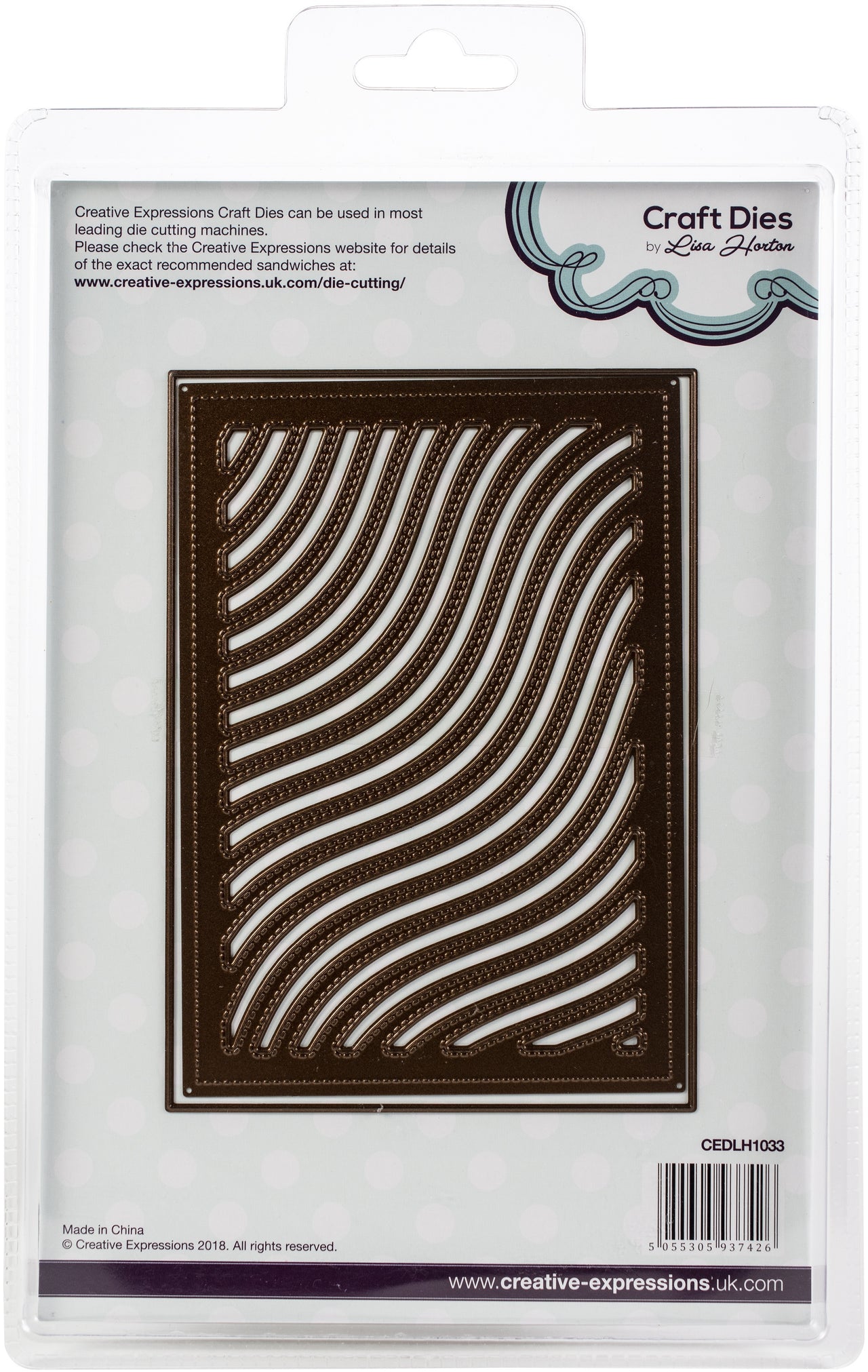 Creative Expressions Background Dies By Lisa Horton - Wavy Lines