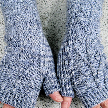 Twisted Ivy Fingerless Mitts