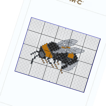 Bumble Bee in DMC - PAT0685 -  Downloadable PDF