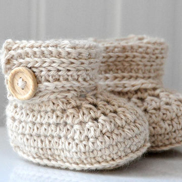 Wrap Around Crochet Baby Boots