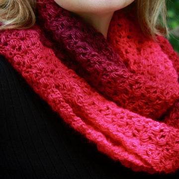 Shades of Pink Infinity Scarf
