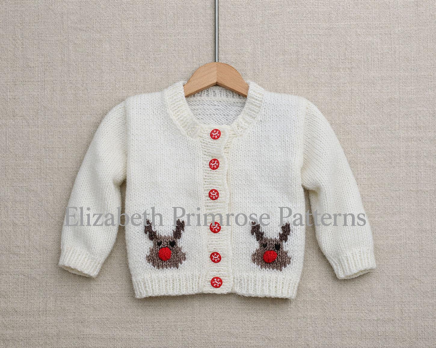 Two Little Rudolphs Cardigan P24