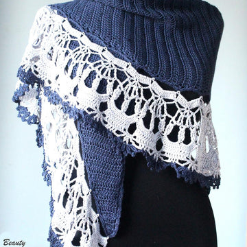 Silver Crowns Shawl