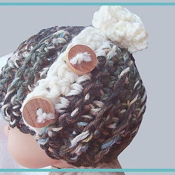 Button Band Hat and Cowl