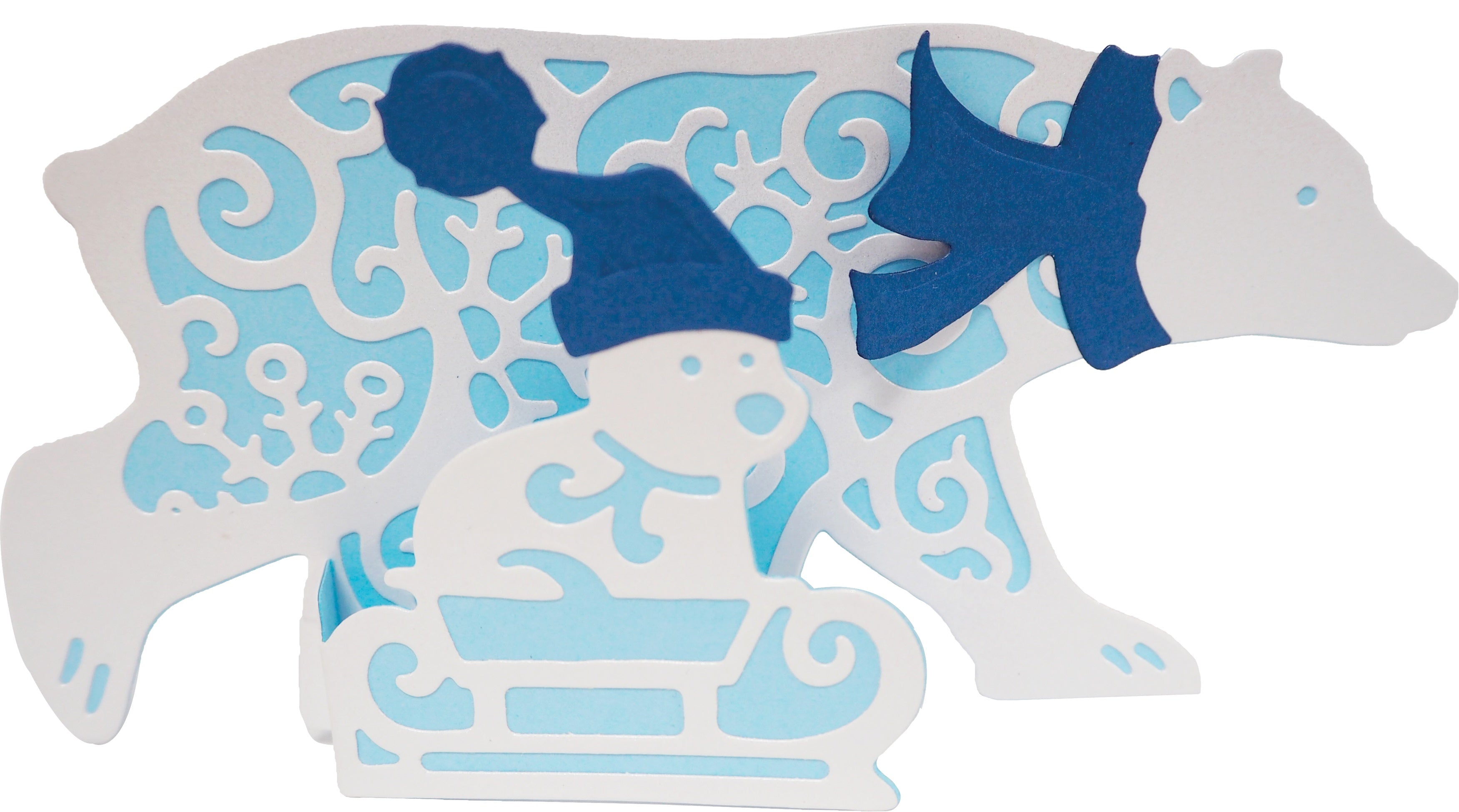 Creative Expressions Creative Expression Paper Cuts 3D Craft Dies - Polar Bear