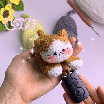 3in1 Little Cats Keychain Holder