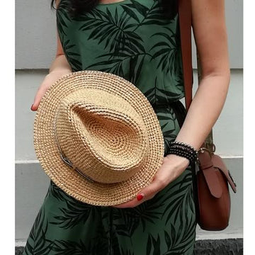 Cowboy raffia hat Fedora Secret