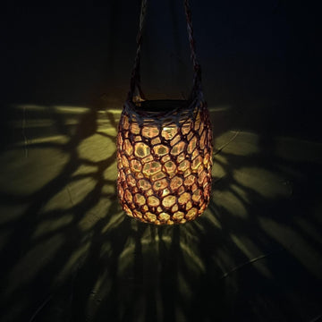 Solar Lantern Covers -- two loom knit patterns