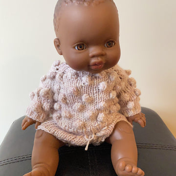 Woodland Popcorn Sweater and Bloomers for Dolls