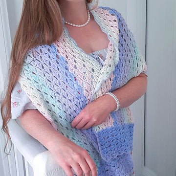 Crochet Vintage Emmeline Victorian Shawl Pattern
