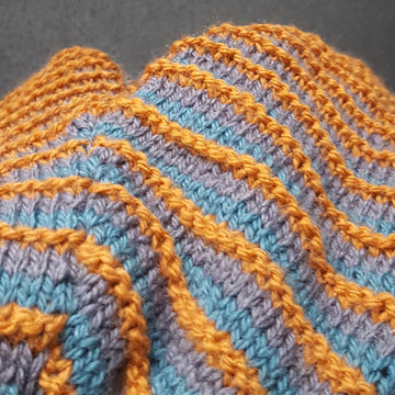 Stripy Cropped Cardigan