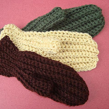 120 sideways mittens, crochet pattern, AGE 2 TO ADULT