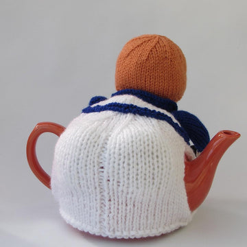 Lawn bowls lady tea cosy