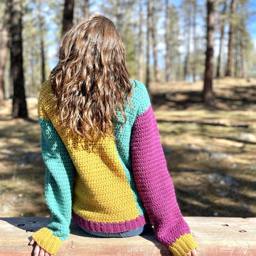 Apricity Color Block Sweater