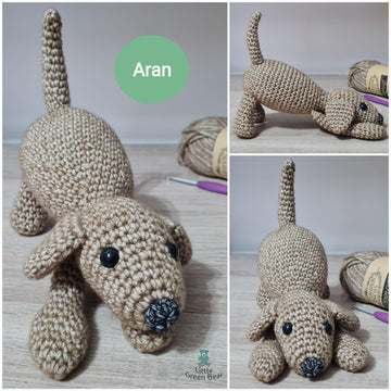 Playing Puppy - UK Terminology - Amigurumi