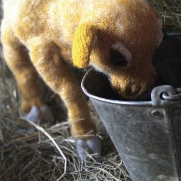Cow Knitting Pattern | Farm Animal Toy PDF