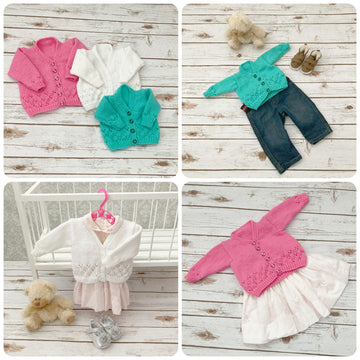 Baby Cardigan Knitting Pattern #684