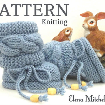 Pattern Knitted Baby Booties Phillip
